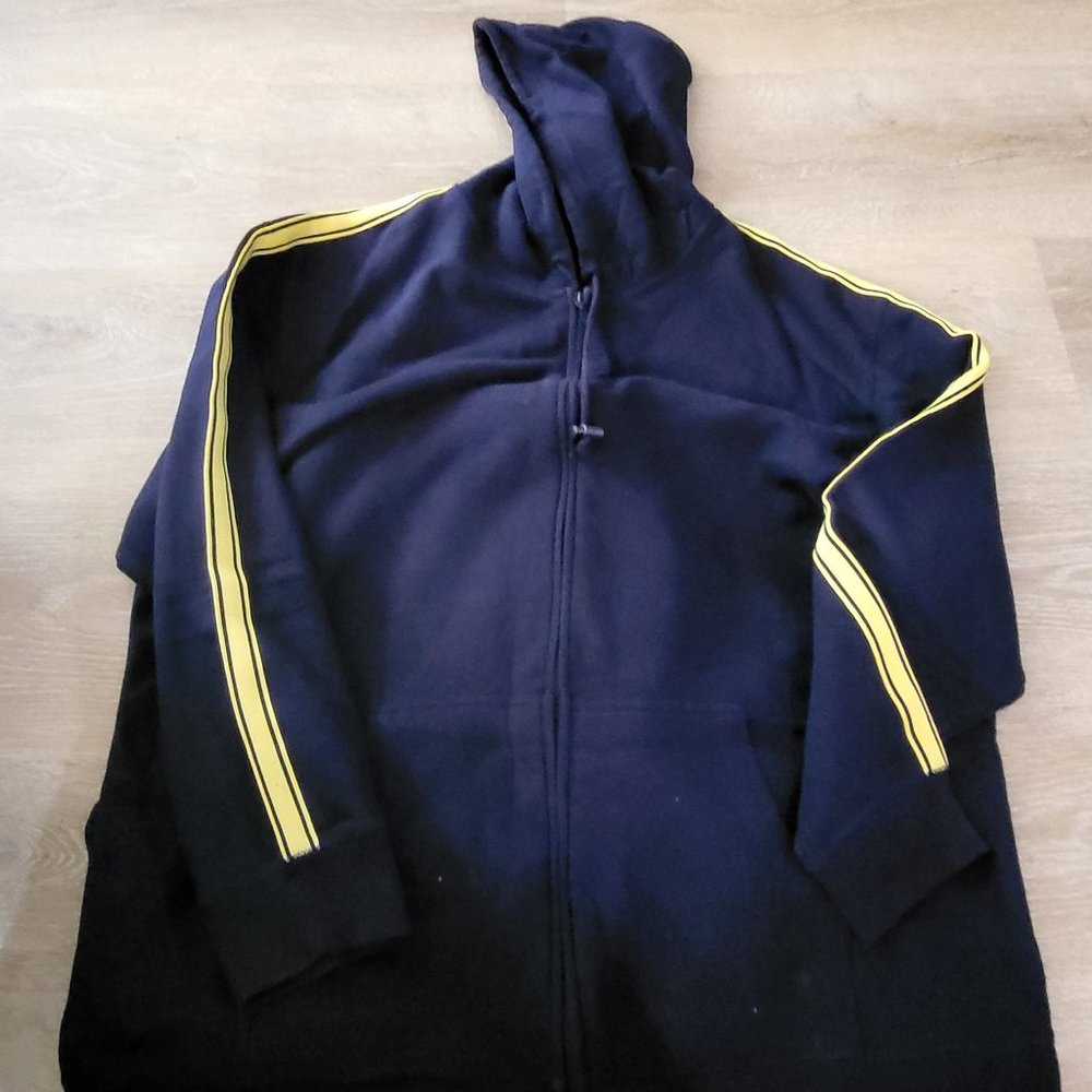 ProSpirit Sweatsuit (vintage) Navy Blue w/ Yellow Striped accents XXL